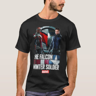Camiseta Maravilla El Halcón Y El Poster De Soldados De Inv
