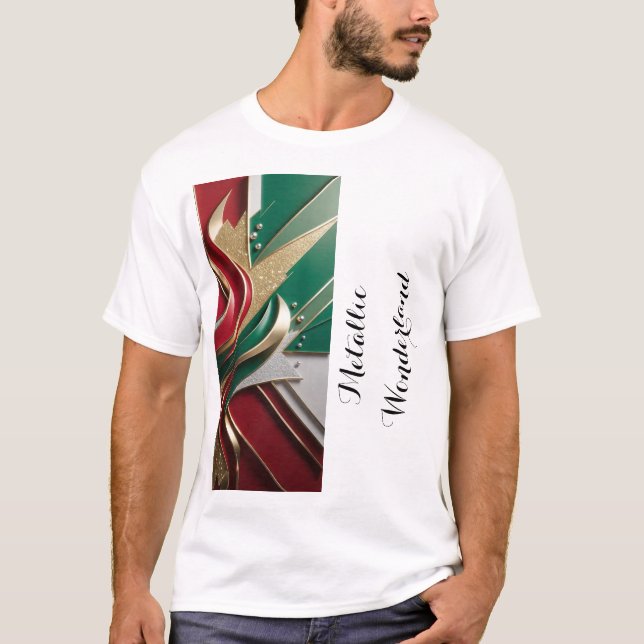 Camiseta Maravilla metálica: Rojo y Verde Alucinantes (Anverso)