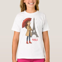 Maravilla parisina" - Dziewczyna z parasolkq pod W