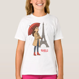Camiseta Maravilla parisina" - Dziewczyna z parasolkq pod W