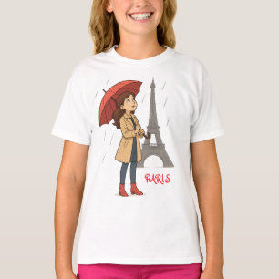 Camiseta Maravilla parisina" - Dziewczyna z parasolkq pod W