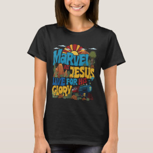Camiseta Maravillarse En Jesús Vbs 2025 Vive Para La Gloria