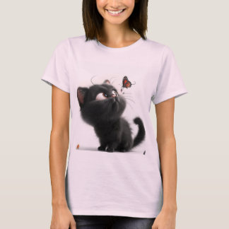 Camiseta "Maravillas Caprichosas: Ballet de Gatito y Maripo