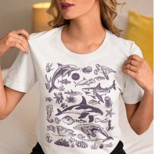 Camiseta Maravillas del Océano – Vida Marina Vintage