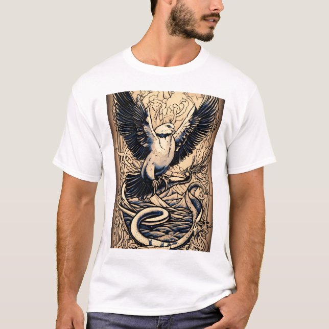 Camiseta Maravillas mitológicas" (Anverso)