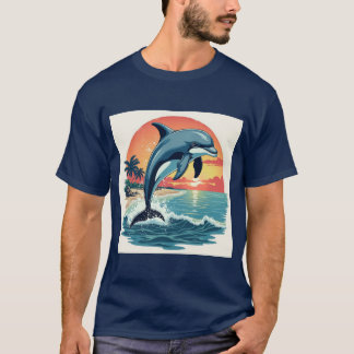 Camiseta Maravillas oceánicas: Una ráfaga de atardecer: del