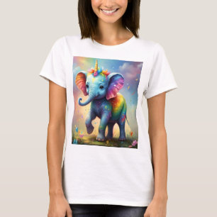 Camiseta Maravillas Radiantes: El Elefante Unicornio Bebé A