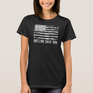Camiseta Maravillosa Bandera Estadounidense De Cumpleaños 3