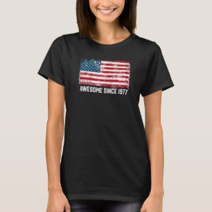 Camiseta Maravillosa Bandera Estadounidense de Cumpleaños 4
