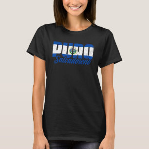 Camiseta Maravillosa Bandera Salvadoreña Puro Salvadoreño E