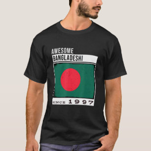 Camiseta Maravilloso bangladesí desde 1997 25º B bangladesí