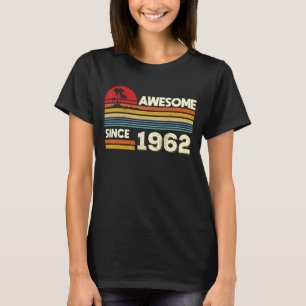 Camiseta Maravilloso cumpleaños desde 1962 60 años