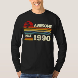 Camiseta Maravilloso cumpleaños desde 1990 de 32 años