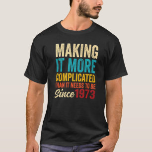 Camiseta Maravilloso cumpleaños vintage nacido en 1973 para