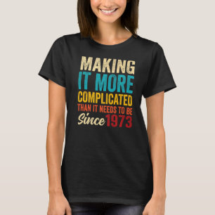 Camiseta Maravilloso cumpleaños vintage nacido en 1973 para