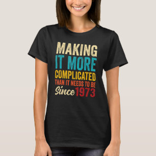 Camiseta Maravilloso cumpleaños vintage nacido en 1973 para