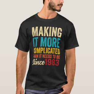 Camiseta Maravilloso cumpleaños vintage nacido en 1983 para