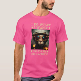 Camiseta maravilloso mono que hago lo que quiero a menos qu