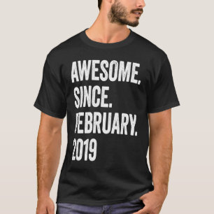 Camiseta Maravilloso niño de 4 años desde febrero de 2019