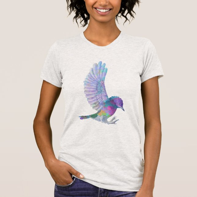 Camiseta Maravilloso pájaro color (Anverso)