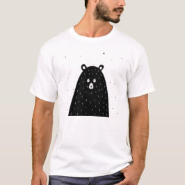 Camiseta Maravilloso personalizado negro Panda
