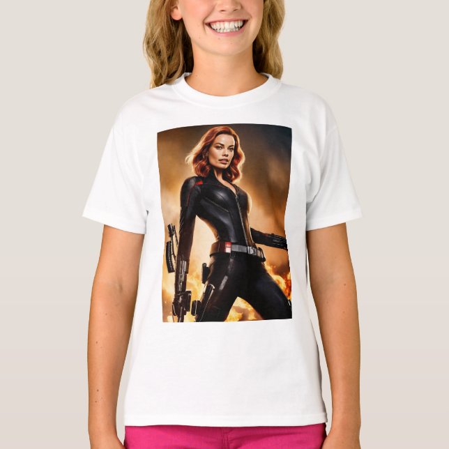 Camiseta Maravilloso Tee de Tributo a Viuda Negra (Anverso)
