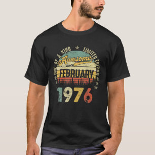 Camiseta Maravilloso Viejo Desde Febrero De 1976 46 Años B