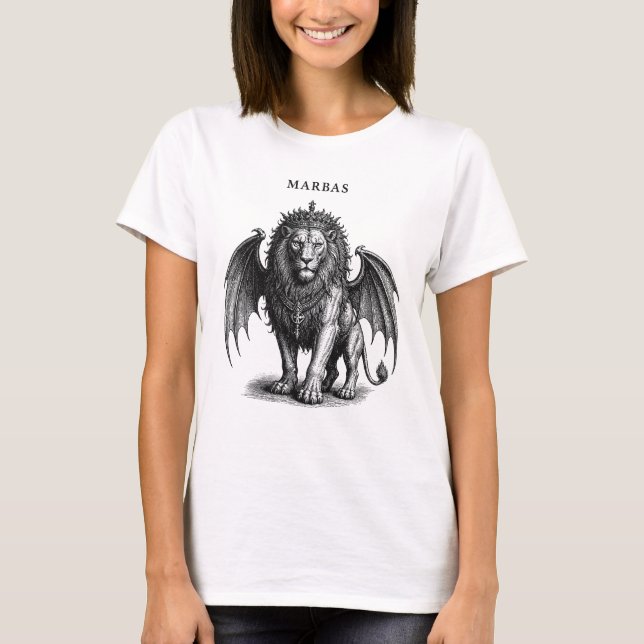 Camiseta Marbas el Rey Hacedor Infernal (Anverso)