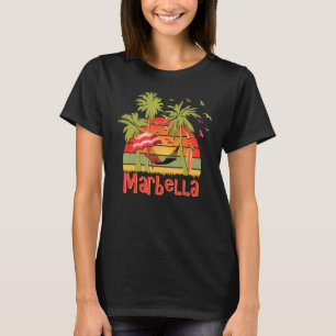 Camiseta Marbella España Sunset Beach Hammock