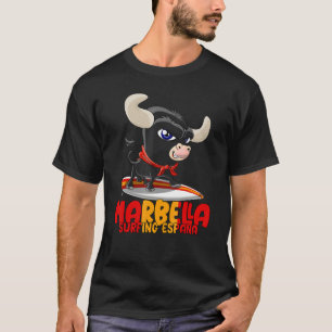 Camiseta Marbella, un lugar de surf con un delicioso tauro