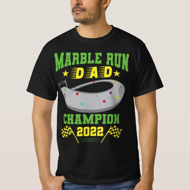 CAMISETA MARBLE RUN DAD. (Anverso)