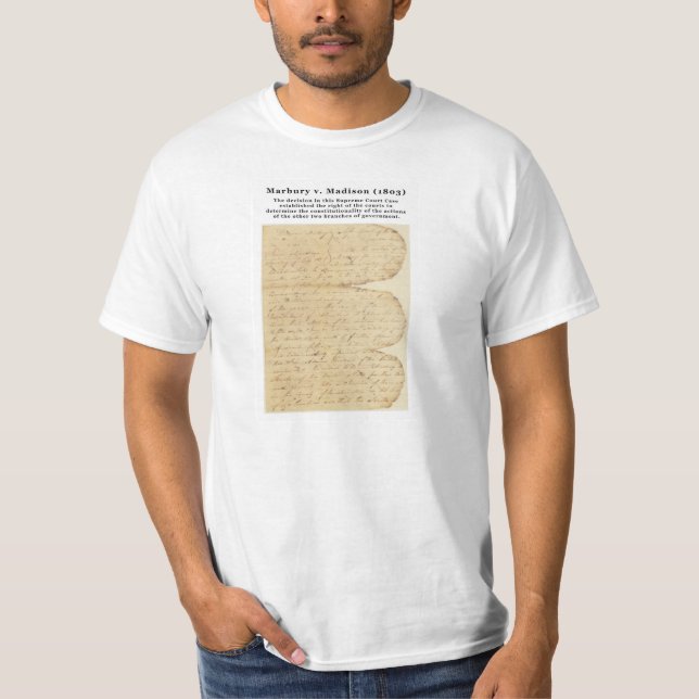 Camiseta Marbury v. Madison, 5 U.S. 137 (1803) (Anverso)