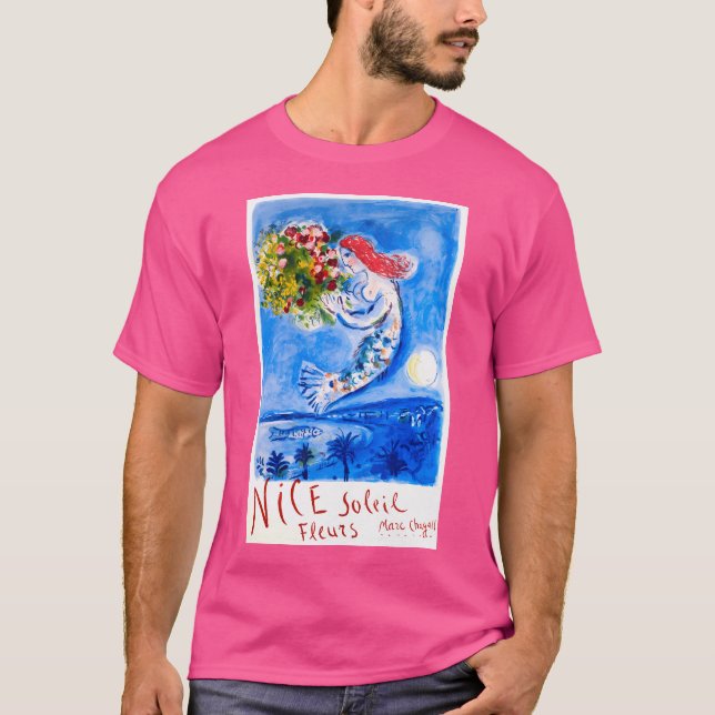 Camiseta Marc Chagall Nice Soleil Fleurs France Travel 1962 (Anverso)