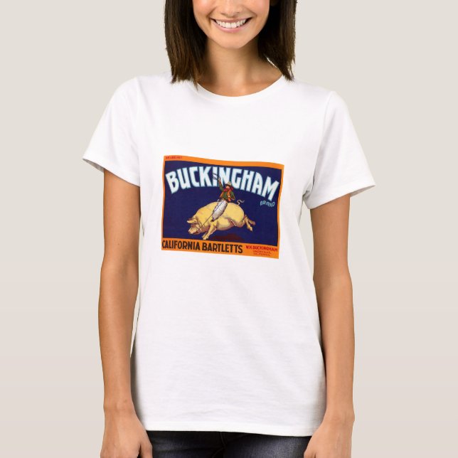 Camiseta Marca California Bartletts de Buckingham (Anverso)