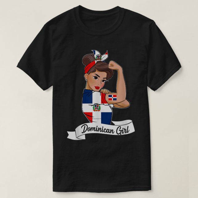 Camiseta Marca Chica Dominicana Mujeres P (Diseño del anverso)