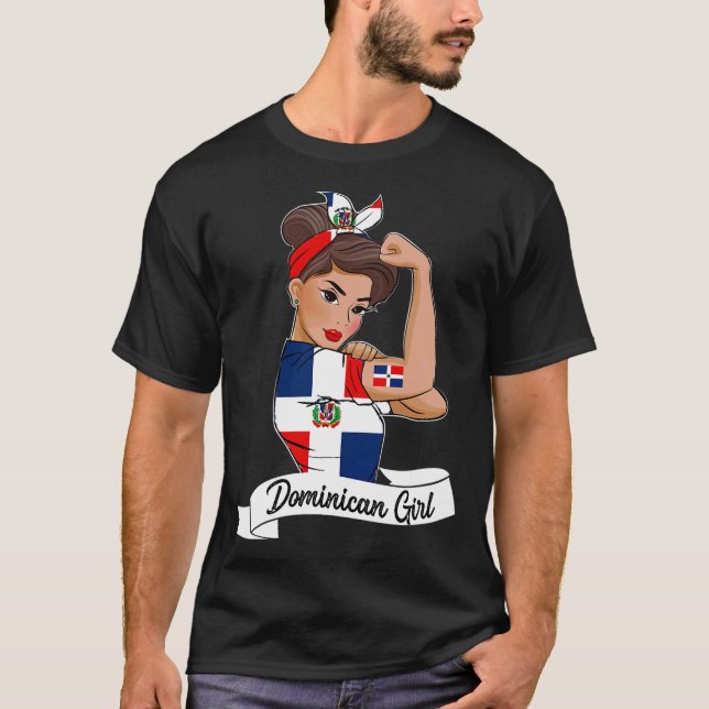 Camiseta Marca Chica Dominicana Mujeres P (Anverso)