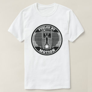 Camiseta Marca circular de pistón cinético mecánico