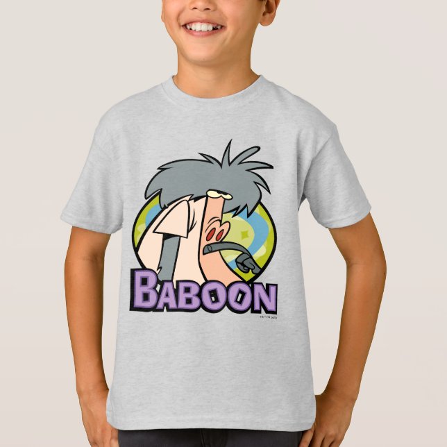 Camiseta Marca de caracteres de Baboon de I.R. (Anverso)