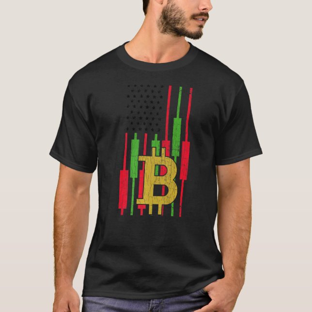 Camiseta Marca de criptografía de Bitcoin Trader (Anverso)