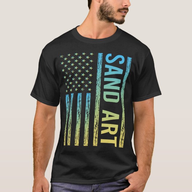 Camiseta Marca de degradado Sand Art (Anverso)