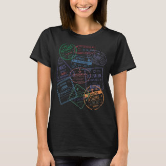 Camiseta marca de destino de viaje