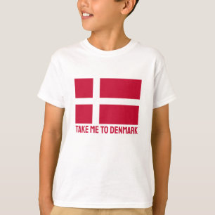 Camiseta Marca de Dinamarca del texto del personalizado
