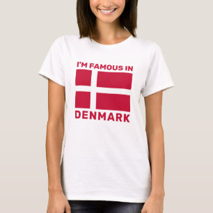Camiseta Marca de Dinamarca del texto del personalizado