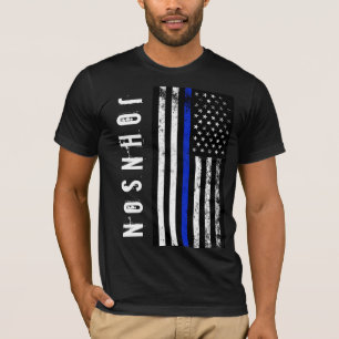 Camiseta Marca de estilo de policía con problemas de nombre