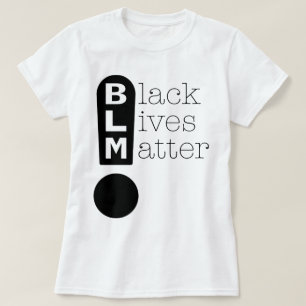 Camiseta Marca de exclamación BLM que apoya la importancia