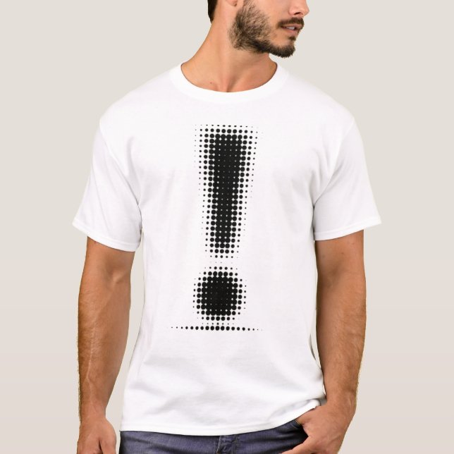 Camiseta Marca de exclamación de puntos (Anverso)