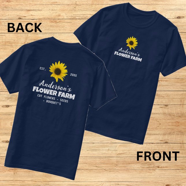 Camiseta Marca de impresión delantera y trasera/nombre fami (Subido por el creador)