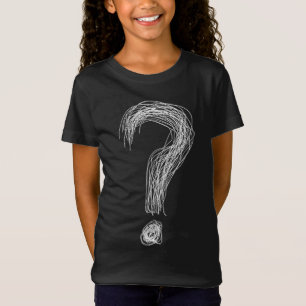 Camiseta Marca de interrogación garabato confundido Caos So