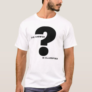 Camiseta ¿Marca de interrogación? La respuesta está clasifi