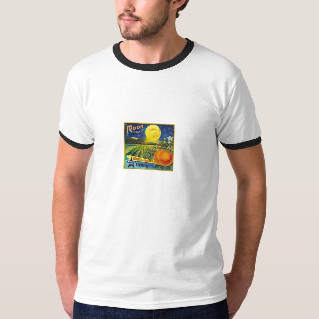 Camiseta - marca de la luna - naranjas - arte (Anverso)